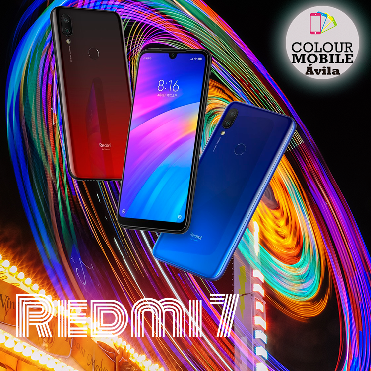 colourmobileAV's tweet photo. Pantalla, cámara, batería, procesador.. todas las especificaciones de este #Xiaomi Redmi 7 van sobradas.Lo único que se queda corto es el precio😉. #ColourMobileÁvila https://t.co/yUAnAfM2hP