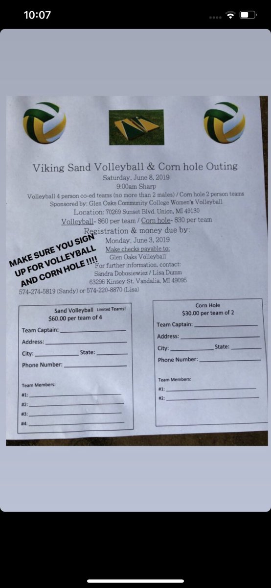 macdoboz's tweet photo. 🏐🏆get a team together for cornhole or 4v4 volleyball and come out this Saturday!! (all contact information and address are on the flyer)🏆🏐 https://t.co/laeinmJWFA
