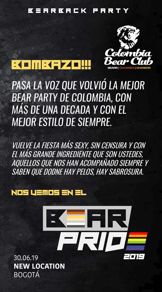 ColombiaBear's tweet photo. VOLVIMOS! https://t.co/tPtnMta1Ma