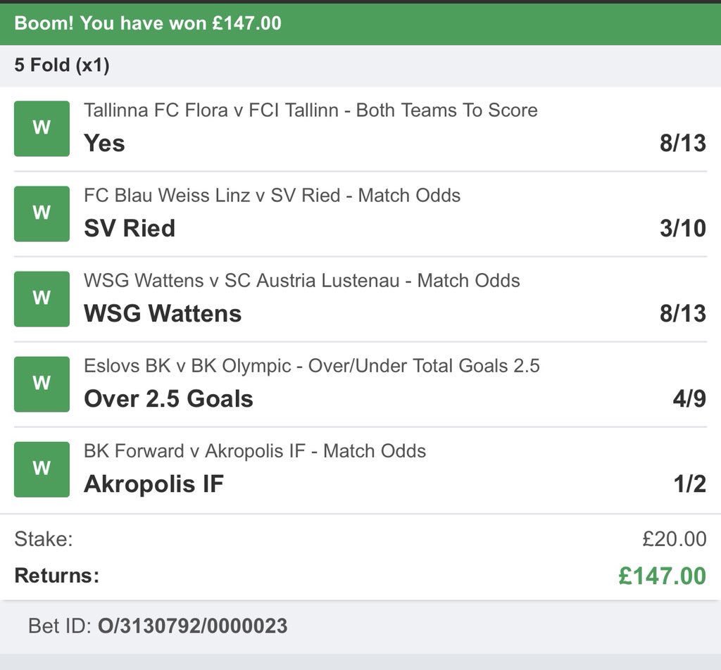 AndyRobsonTips's tweet image. 💸 ANOTHER DAY OF WINNING BETS!

RETWEET 🔄 IF YOU WON WITH ME!

✅ £20 turned into £200.
✅ £147 won on my accumulator. 

⁉️ HOW WAS YOUR WEDNESDAY EVENING?

📲 I have over 188,000 people following my bets, give me a follow and see what the fuss is about.
