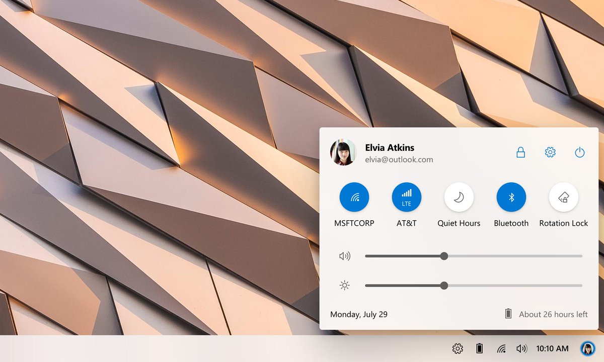 MikeWestDesign's tweet photo. Here is how this Control Center fits in next to the taskbar: https://t.co/SA5BhDvau8