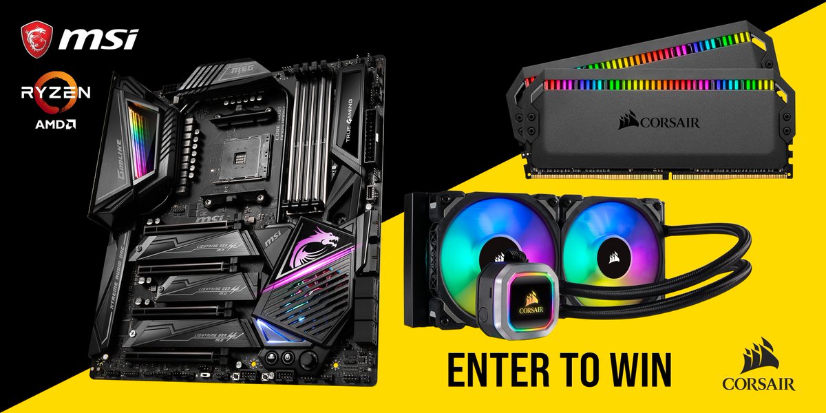 CORSAIR's tweet image. Ready for the newest AMD Ryzen 3000 series?

At this year's Computex, we've teamed up with @msitweets to give you the PC upgrades you need for the newest @AMDRyzen 3000 series.

Enter to win here: sdqk.me/MttidI3a-fmaHN…