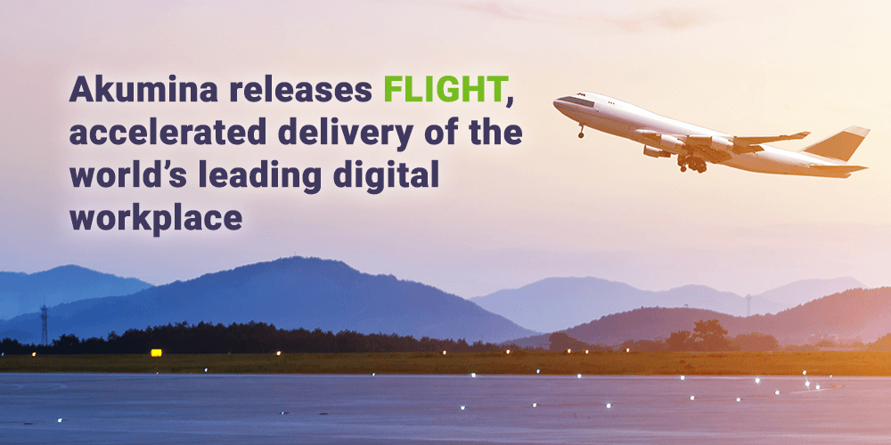 AkuminaInc's tweet photo. In case you missed it, this morning Akumina and @AvanadeInc unveiled FLIGHT, the accelerated employee experience platform delivery offering. Read the press release here https://t.co/wr3jDnSiFx and if you're at #GartnerDWS, visit us at #booth117. https://t.co/VoZYjCqLSI