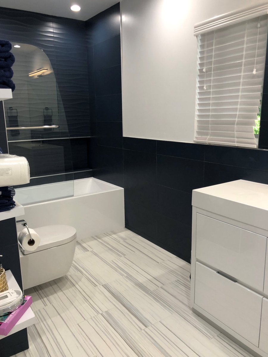 RemodelingA's tweet photo. Do you remember the before and during pictures of the bathroom remodel in Van Nuys? Well, take a look at the after pictures! What do you think? https://t.co/dr3PckP1Xd