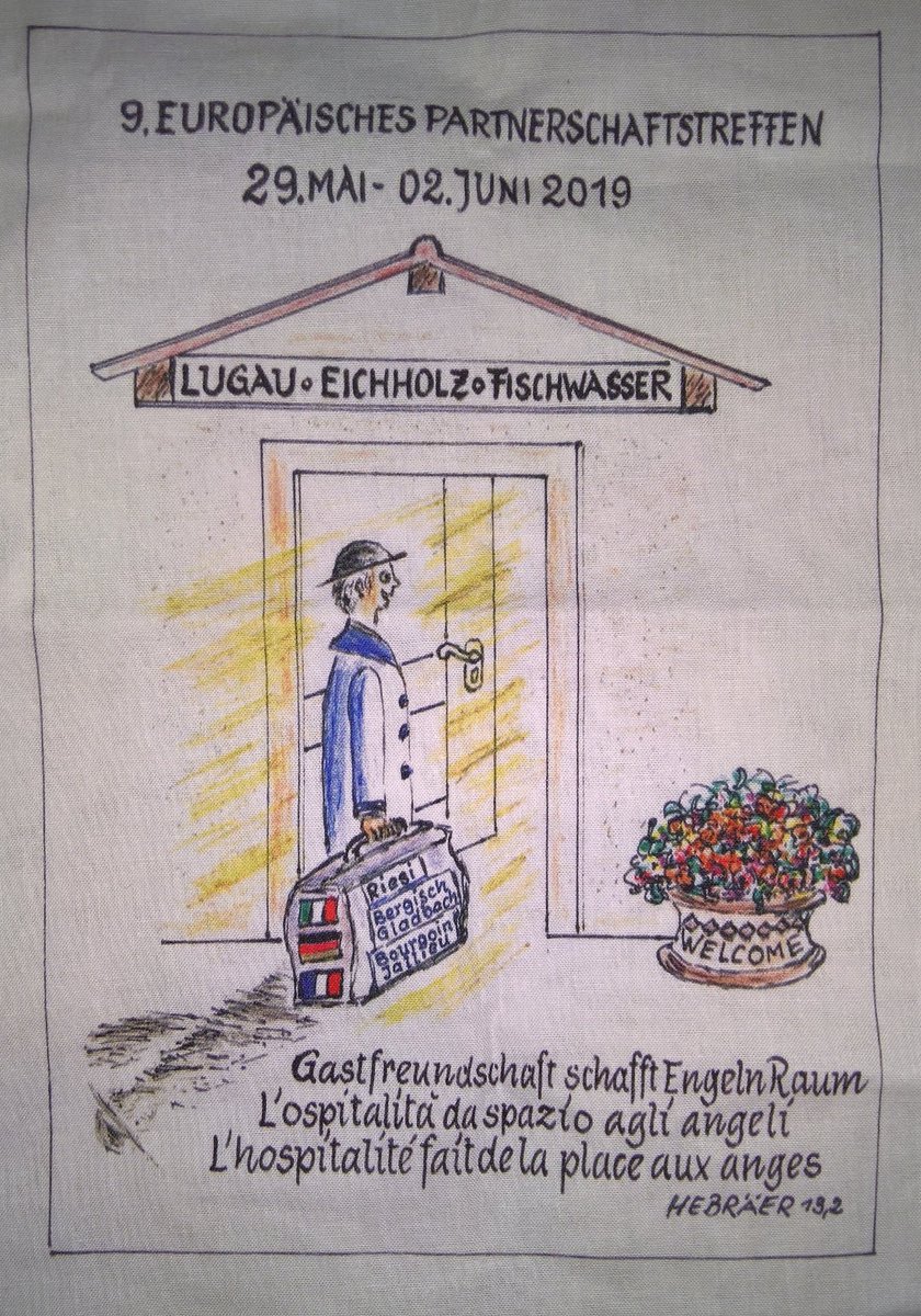 clardoki's tweet image. Herzlich Willkommen! Wir freuen uns auf die Gäste aus den Partnergemeinden #Riesi, Italien/Sizilien, #Bergisch-#Gladbach und aus #Buorgoin-#Jallieu, Frankreich.