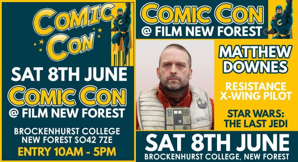 FanthaTracks's tweet photo. ComicCon At Film New Forest 2019: Matthew Downes swoops in - https://t.co/h634oM0qf8 #StarWars #NewForestFilmFestival @brockcollege #allthecoolstuff https://t.co/YbITZlFONW