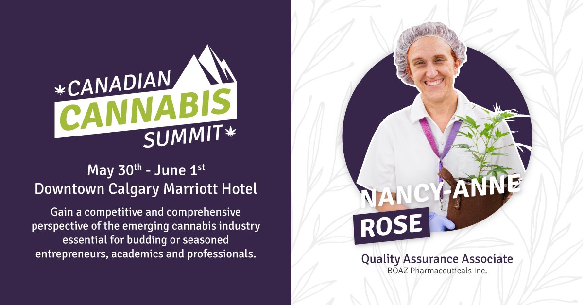 <a href="/okaycannabiz/">Cannabis Summit</a> starts tomorrow in #yyc, kicking off with the launch party. Nancy-Anne Rose, our Quality Assurance Associate, will be speaking on Saturday, June 1.