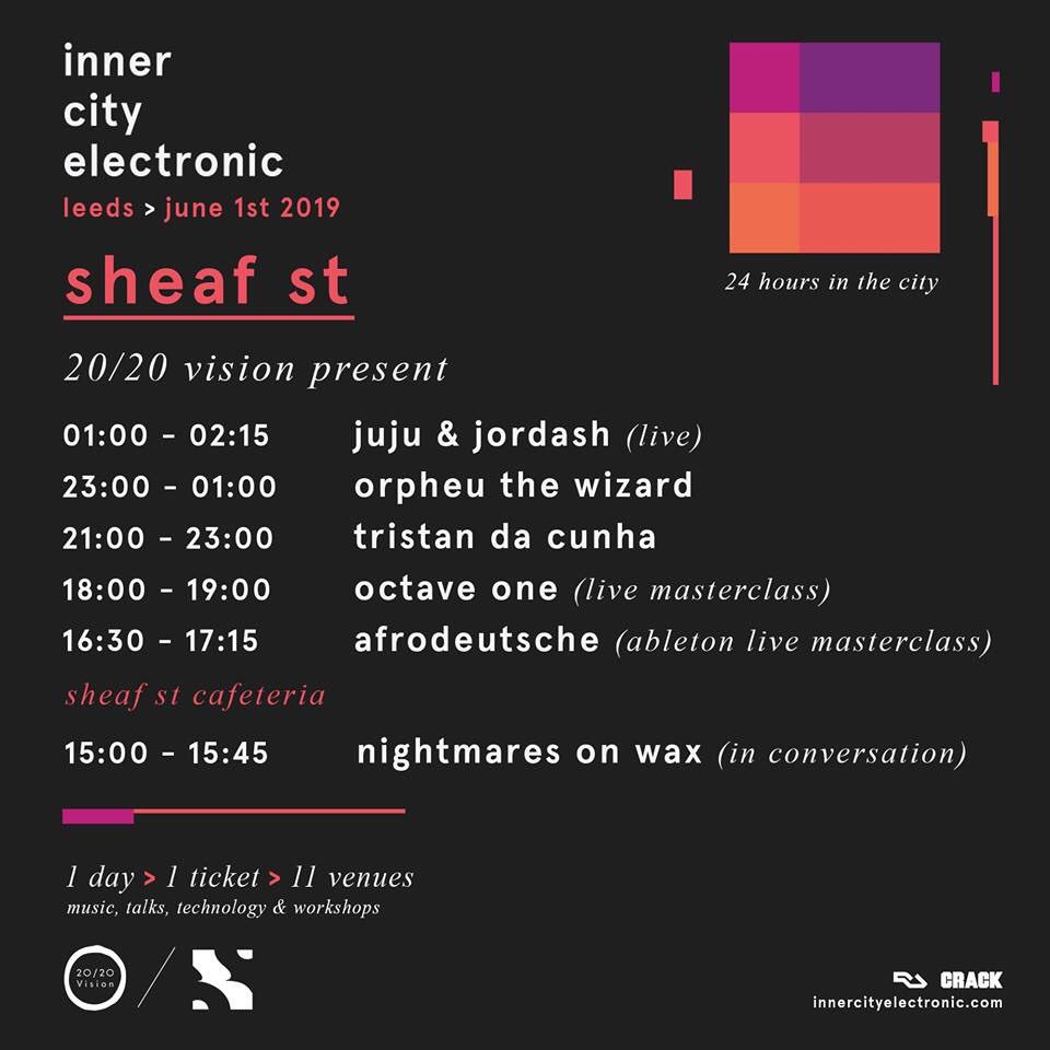 _mrBevan's tweet photo. Chuffed to be playing at @innercityelect for @SheafStreet on Sat with this lot! 🖤 

I’m on 10-11pm but there is loads of ace stuff on at Sheaf all day across the different spaces on this silly lineup💥 

A great weekend for music in Leeds! 👊🏼🌪🌪🌪 https://t.co/OhuiPdHhmD https://t.co/erDZVTv02m