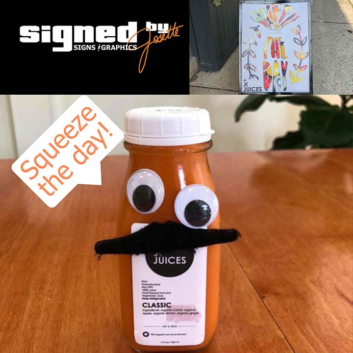 FindlayFAST's tweet image. Thanks for making #Prints a new friend, JK Juices! Hope you enjoy your new "Squeeze the Day" sign!