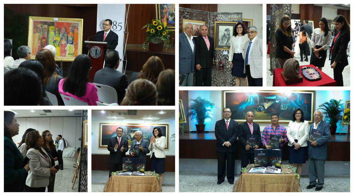 El Presidente del #BCRSV, Dr. <a href="/oscarcabrerasv/">Oscar Cabrera Melgar</a> realizó esta mañana la entrega simbólica del libro “Pinacoteca. Un legado para la cultura visual salvadoreña” al director de <a href="/BINAES_FG/">Biblioteca Nacional</a>. Más información en nuestro sitio web: bit.ly/2EJwiul.