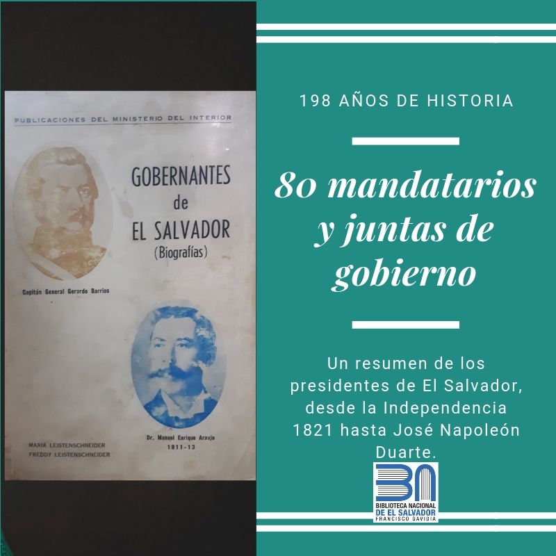 Si le gusta la historia salvadoreña, le recomendamos la lectura de este libro. Lo tenemos en la <a href="/BINAES_FG/">Biblioteca Nacional</a>