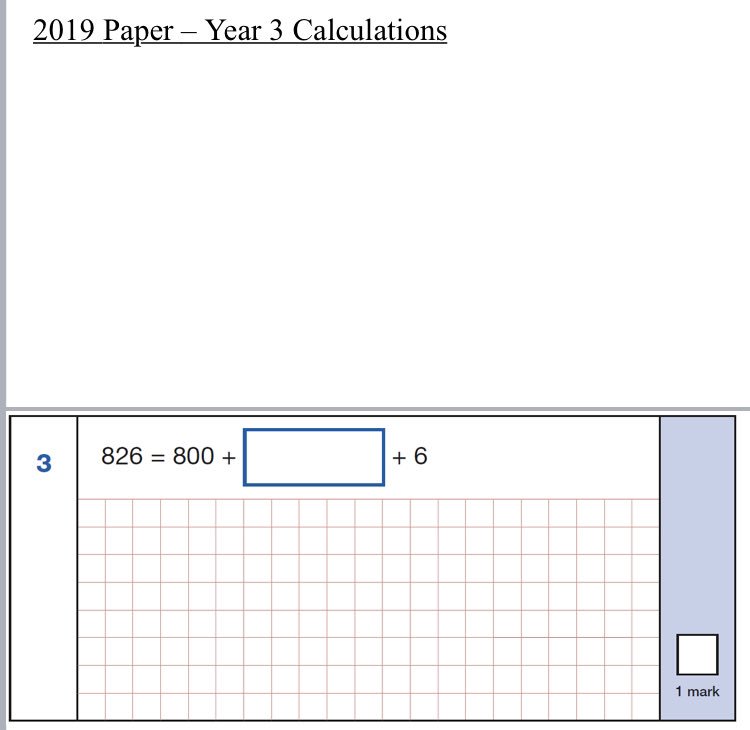 gregchantler's tweet photo. Updated with 2019 SATs: 

I’ve put all KS2 SATs arithmetic Qs (sample-2019) together in a PowerPoint &amp; split them between Y3-6 based on content domains. Handy to see what should be learnt in different year groups so it’s shared across KS2.

Download here: https://t.co/O48AoDPM4b https://t.co/BQ8h7639AC