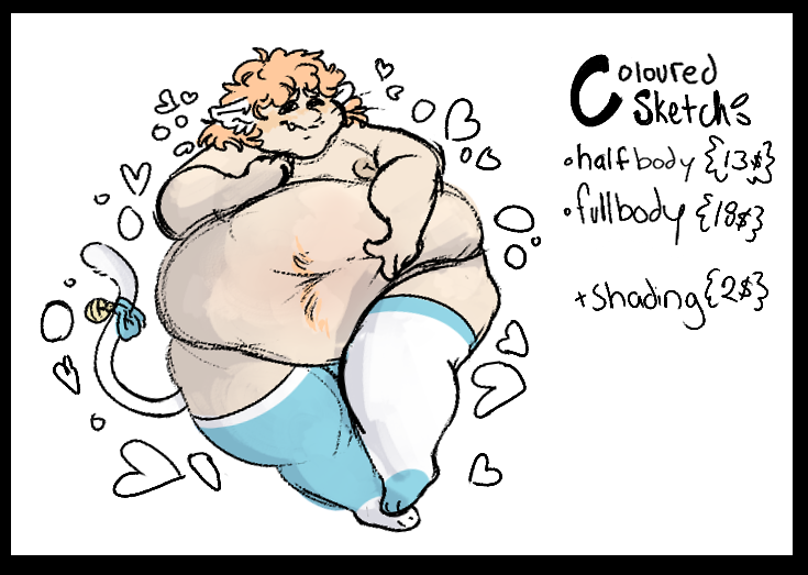 Bellywxxd's tweet photo. YALLL!!! ITS TIME!
Want some cute ass art? of fat boys??? I know i do!
Here are my prices! i tried to make them affordable!
-
-
TOS: https://t.co/LrHOwODHL6 https://t.co/56aciaSMVj