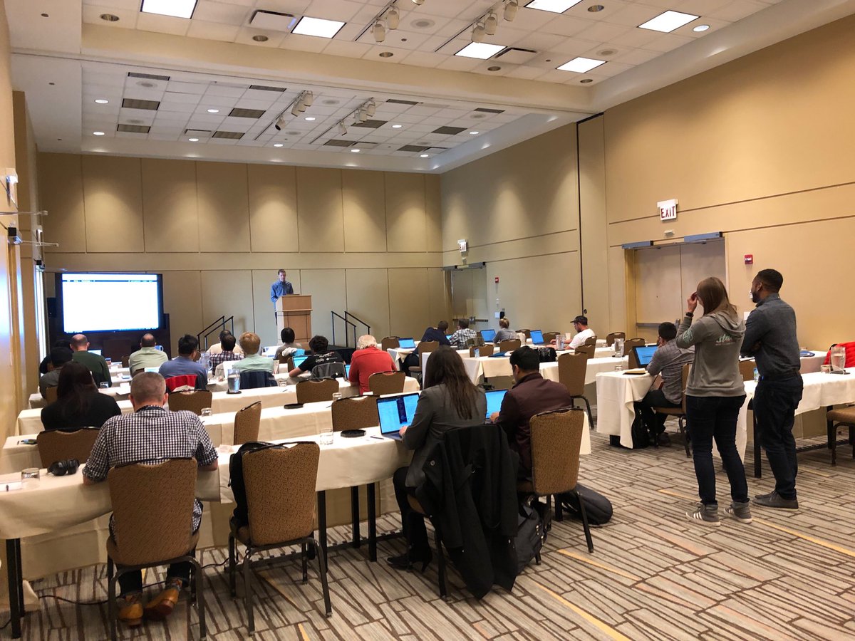 edjgeek's tweet photo. Stopped by the @awscloud, @stackeryio, @epsagon #serverless workshop. Engaged folks learning from smart folks about #Serverless and the partners that help provide #ServerlessForEverone https://t.co/lMz5iK4dDL