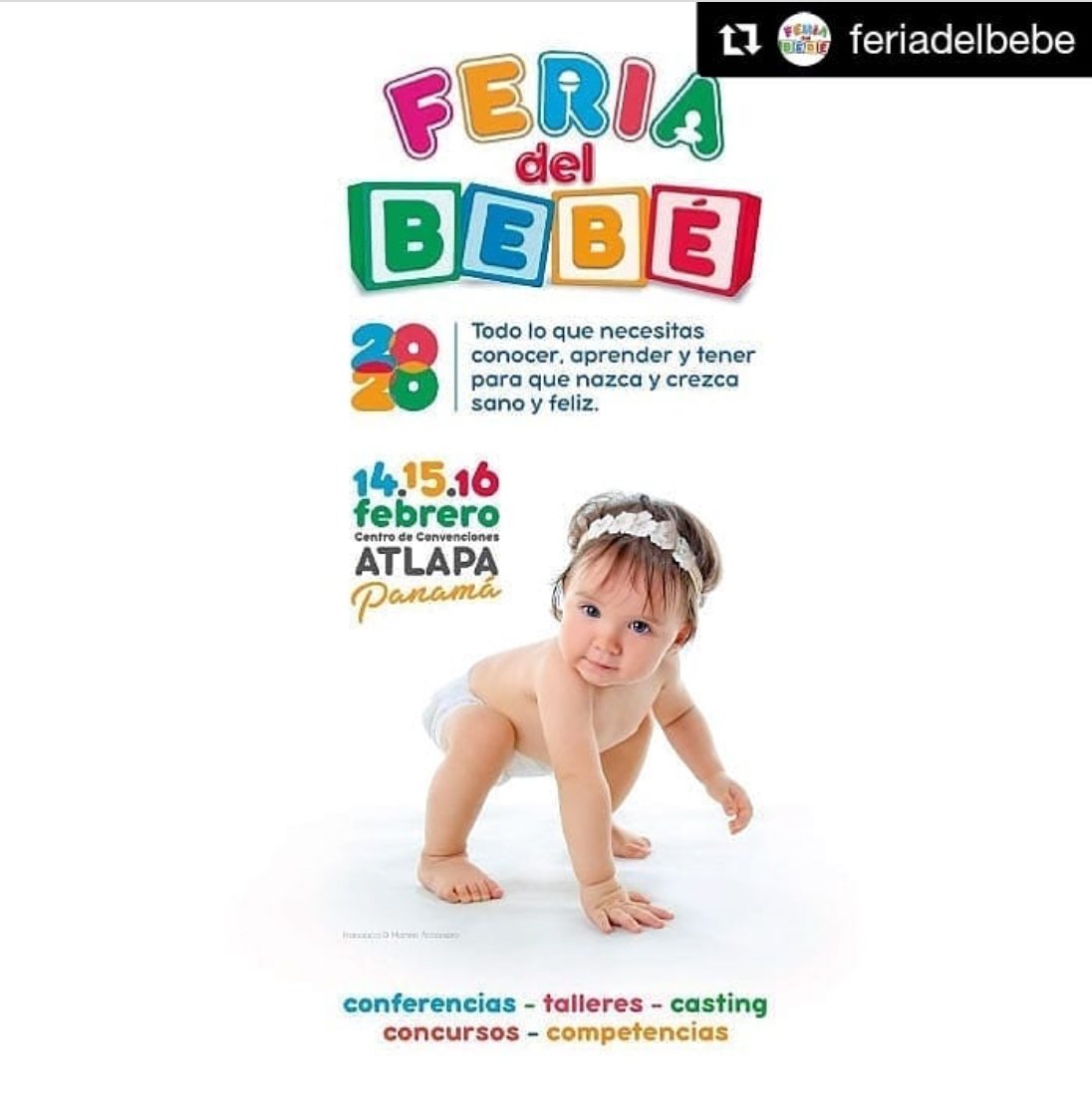 ¡Los esperamos a todos en la próxima edición de la Feria del Bebé que contará con la sección de Expo Mamá! 

#Panamá #FeriadelBebéPanamá #Bebé #Maternidad #Paternidad #Salud #ExpoMamá #Feria #Evento #Embarazo #Newborn #Baby #Mom #Mummy