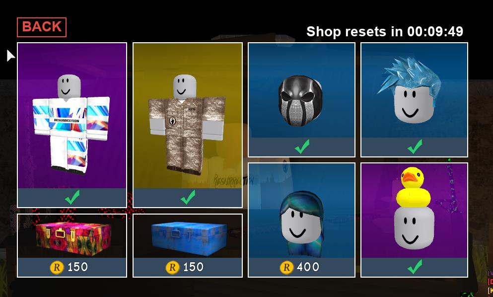 Resurrection Studios On Twitter Shop Changes In 10 Minutes If You Haven T Gotten Any Of These Items Be Sure To Do So - item shop for roblox on easter