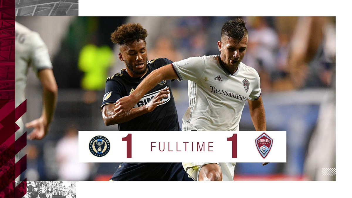 ColoradoRapids's tweet photo. Great fight from the guys and we're coming home with a point.

#Rapids96 | #PHIvCOL https://t.co/nsMtsEiXA8