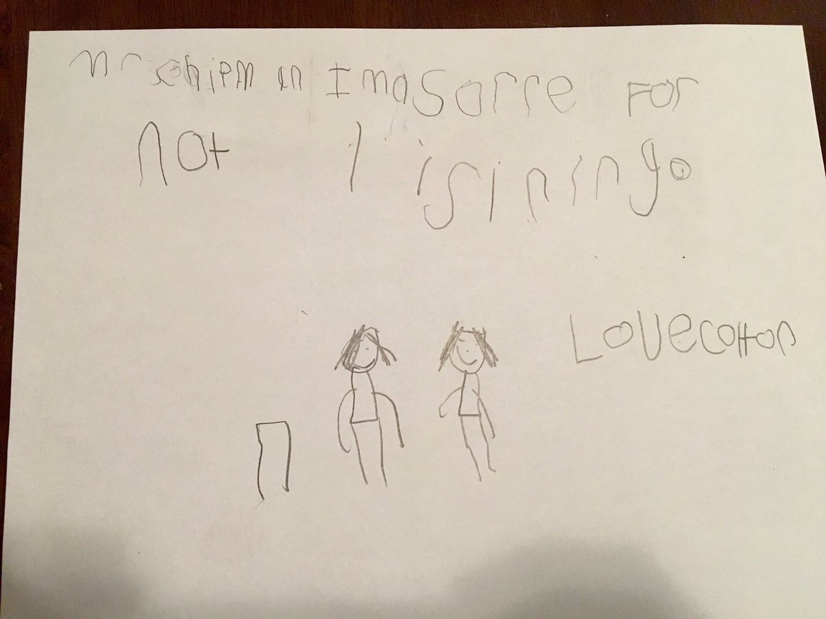 Having students write apology notes when they make a bad choice helps to provide restorative discipline and it does #affecttheculture !!
#whyiteachleverpride 
<a href="/affectheculture/">Affect the Culture</a> <a href="/ACPSDistrict/">Aiken County Schools</a> <a href="/AlfordOnTheGo/">Dr. Sean Alford</a>