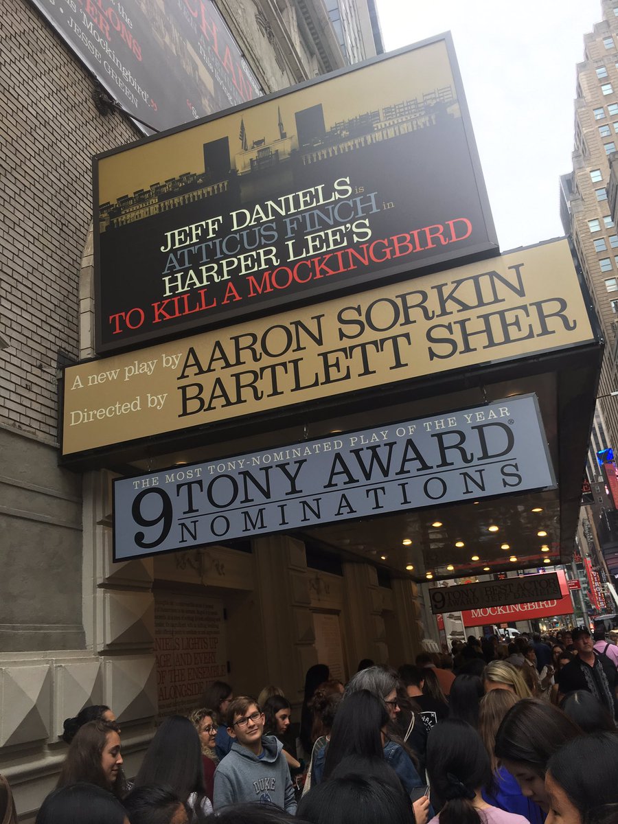 frede52's tweet photo. What a great day with our @MiddleTenafly 8th graders watching To Kill a Mockingbird on Broadway!! Fantastic performance! #TenaflyPS #TMS https://t.co/9AMIrxAdDY