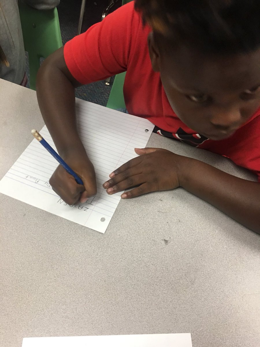 Second graders are still working hard on writing about what they see when looking out their front door. Interesting to see their perspectives! 
#affecttheculture #whyiteachleverpride 
<a href="/affectheculture/">Affect the Culture</a> 
<a href="/ACPSDistrict/">Aiken County Schools</a>