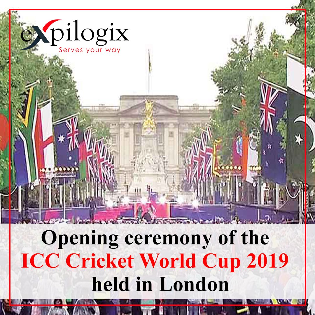 expilogix's tweet photo. The opening ceremony of the ICC Cricket World Cup 2019 held in London.

#ICCWorldCup2019 #WorldCup #CWC19 #LateNightOut  #Cricket #Expilogix https://t.co/NwAmuCVmbf