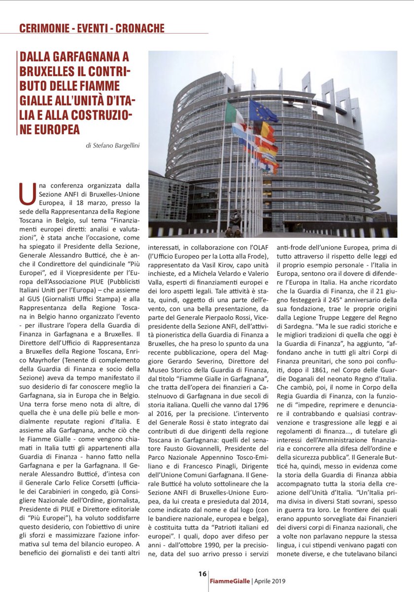 ANFIBxlUE's tweet photo. Siamo sull’ultimo numero di #FiammeGialle assieme a @odglazio @ODG_CNOG @Buttial59 @RossiPierpaolo @Happycharly1 @MichelaVelardo @ValerioValla @regionetoscana @ToscanaBXL Patrioti italiani ed europei. @Antonio_Tajani @d_carella https://t.co/Mrduc2y2Dn