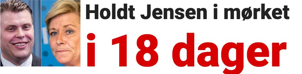 Altså, <a href="/db_nyheter/">Dagbladet</a>: Dette er ikke et uttrykk på norsk! 

Hadde Kallmyr holdt Jensen i mørket i 18 dager, DA hadde vi virkelig kunnet hisse oss opp!