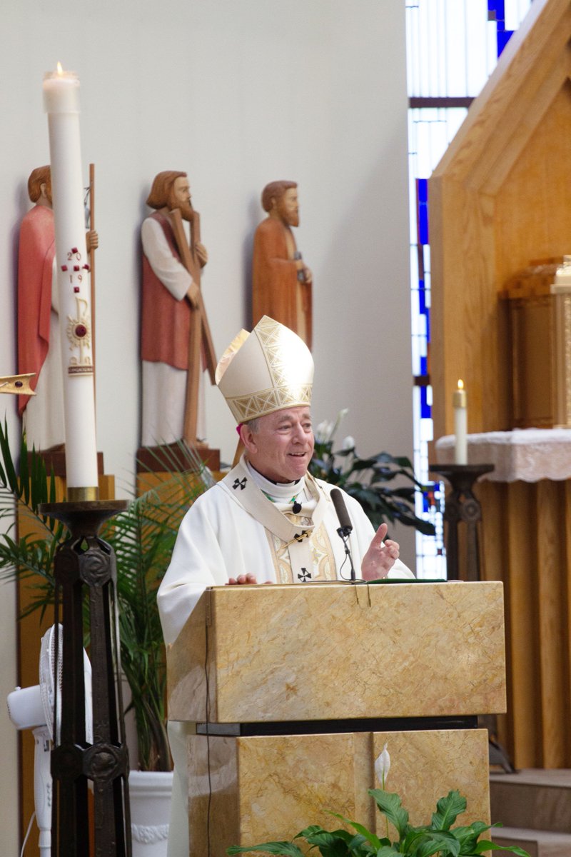 archbmiller's tweet photo. Dear brothers and sisters in Christ of Immaculate Conception Parish, it is certainly the Lord’s work in your midst that so many of you are putting your gifts and talents at the service of other parishioners, as well as the wider community. https://t.co/yEu57Sx33h