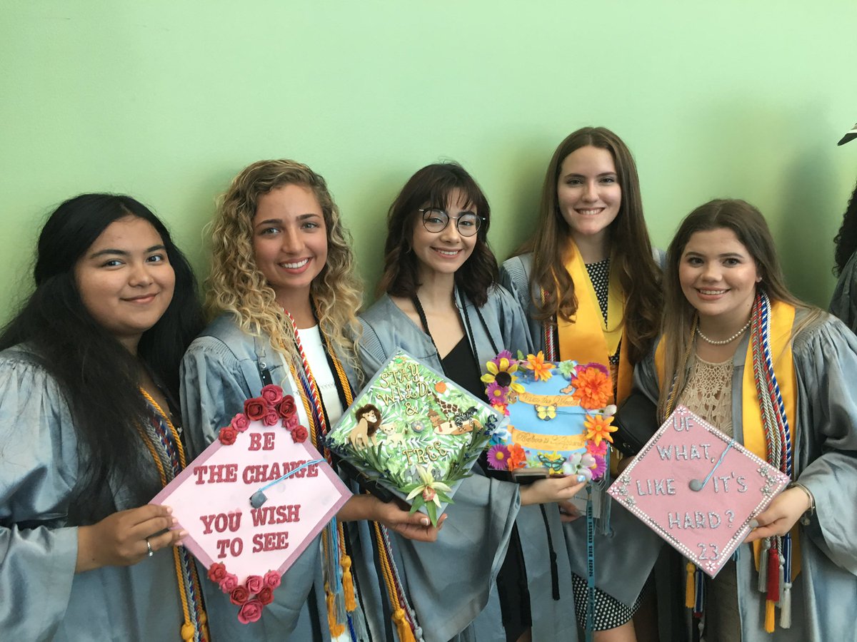 WestBrowardHigh's tweet photo. Bobcat graduates caps are decorated and ready!!!  Congrats!! @browardschools @BCPSChiefOSPA @PattiGood68 @RobertwRuncie https://t.co/HwZDm3YRQT