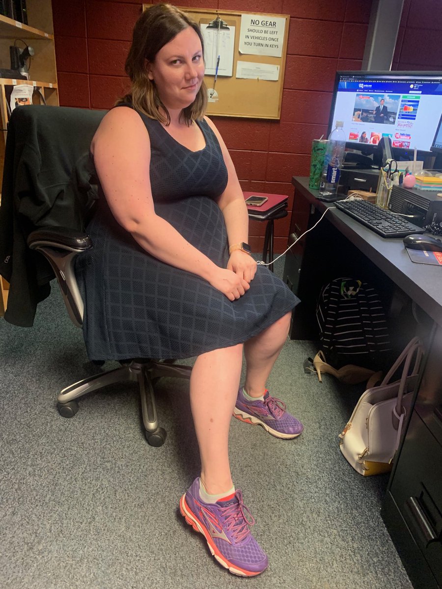 Breaking news got us changing from high heels to tennis shoes