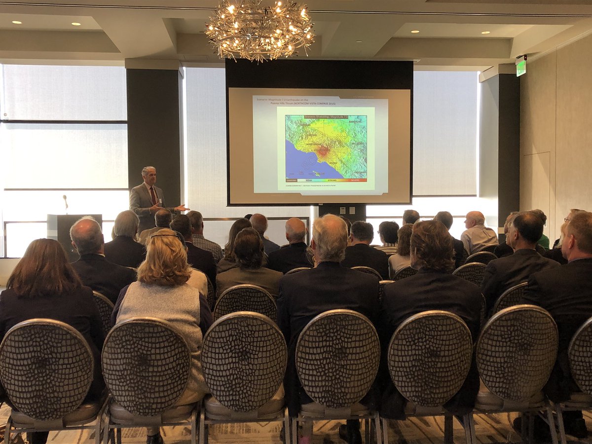 Marrraleh's tweet photo. Enjoyed a beautiful view this morning ... well, that is until I stepped into @kwhudnut’s briefing on fault lines that pose risks to LA! 😳😬😅 Glad to be a part of LA’s work in making our city and its communities more #prepared and #resilient. #earthquake #emergencymanagement https://t.co/IMinO1byPz