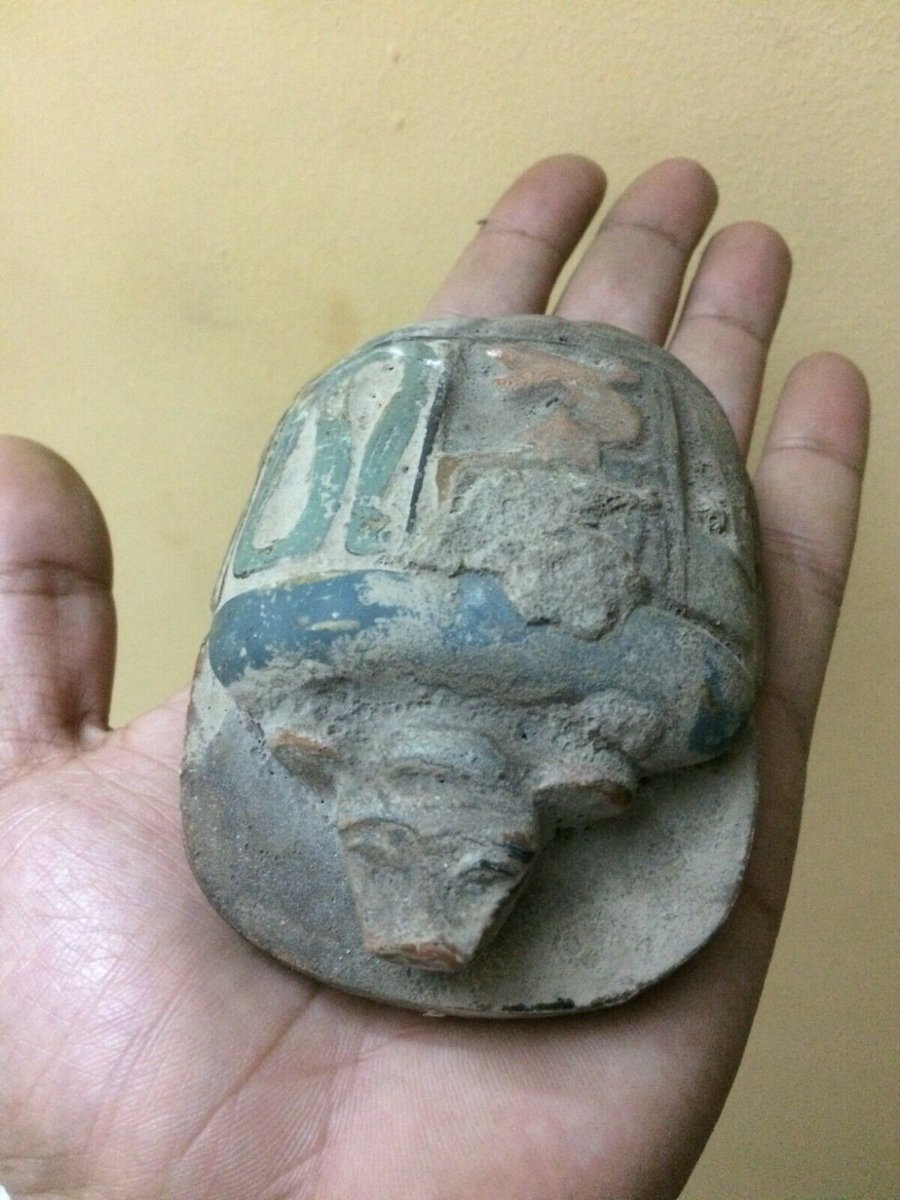 ArteGatherer's tweet photo. #Rare #Egypt #Egyptian #Antiques #Scarab #Beetle #STELA #Relief #CARVED #STONE BC #V95 - https://t.co/oEj5b19tm0 https://t.co/5vHbtRPYc6