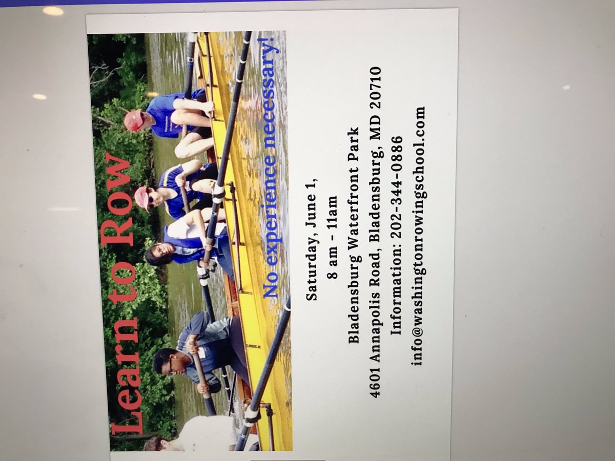 Epidemics_bees's tweet photo. @BowmanKingman Come down to Washington rowing school.  Learn to row day June 1 We are Port town residents who know the river well! See what we are talking about when we say a bridge there is a bad idea. https://t.co/4CfVe5MVpw
