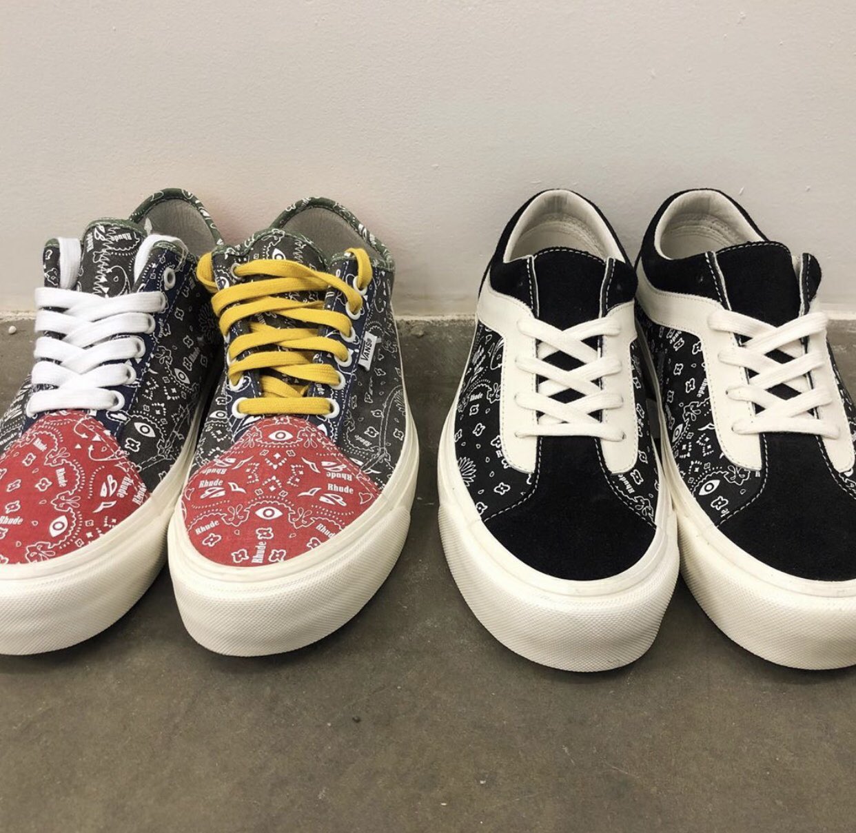 rhude vans collab
