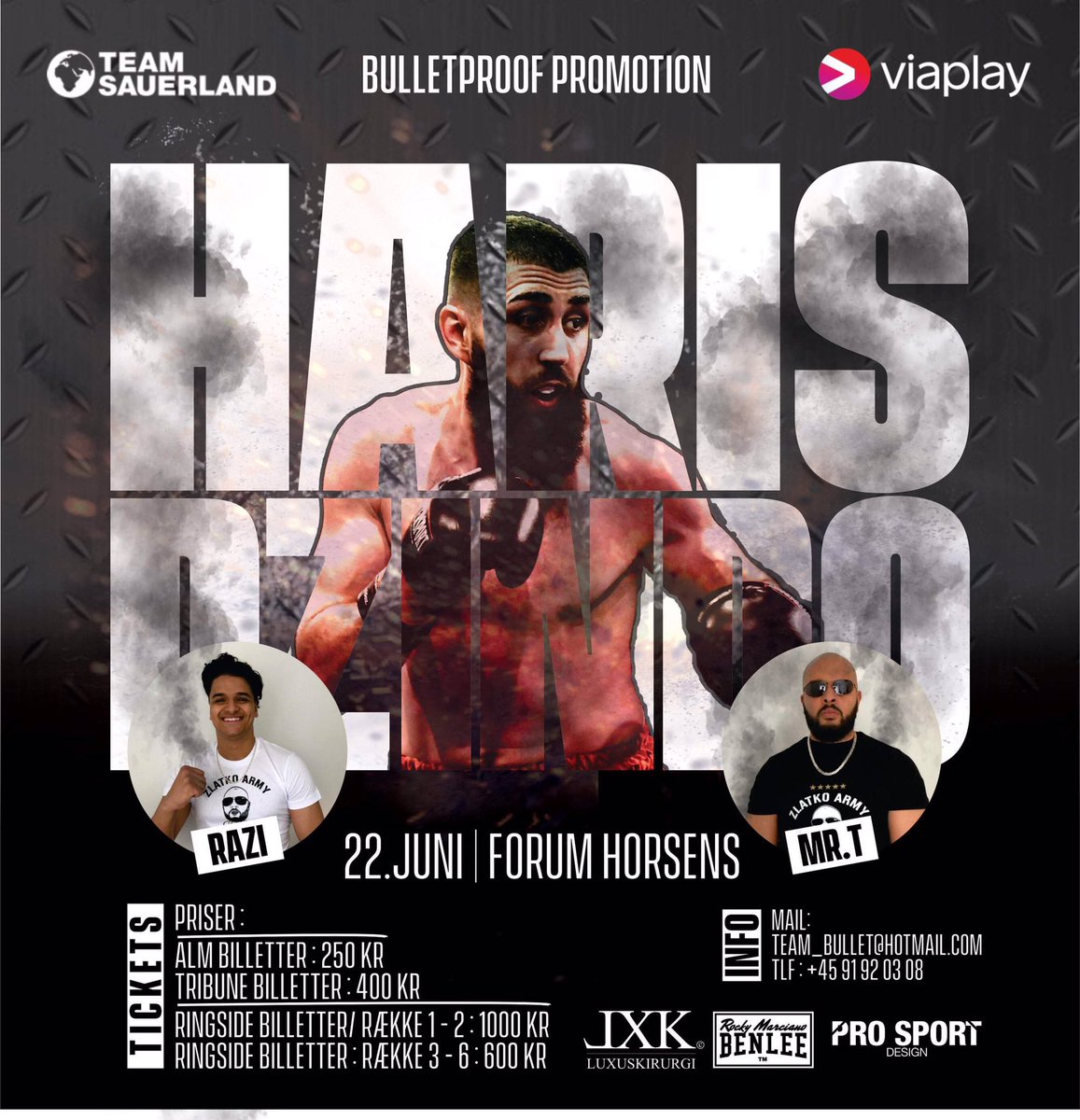Dzindo_Boxing's tweet photo. June 22 - Im gonna Enter the ring with 2 famous comedians and Singer from Denmark. Get your tickets now #teamdzindo https://t.co/lhKpnCMGta