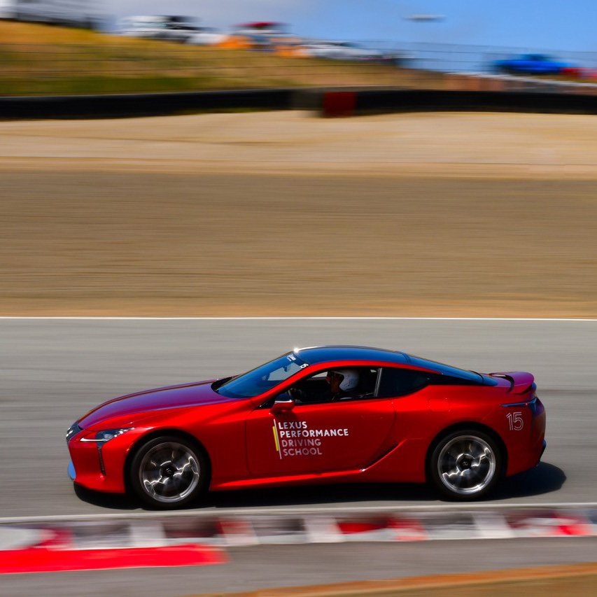 Lexus's tweet photo. Performance was on display, and in the hands of some outstanding students at last weekend’s Lexus Performance Driving School. Be there for the next one this August: https://t.co/lQF1VTO9fr #LexusPerformance #DrivingAmazing #LagunaSeca #Monterey #LexusLC @scottpruett01 https://t.co/iuOl2dA9Ua