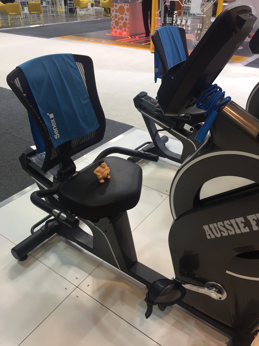 senexerciser's tweet photo. If you're feeling in the need of some exercise like this little fellow drop by and try the #senexerciser challenge. Open until 11am today. #senexenergy stand 146 at #appeaconf Winning presentation will be made at 1.15pm. @APPEAComms https://t.co/80E2aqHCjy