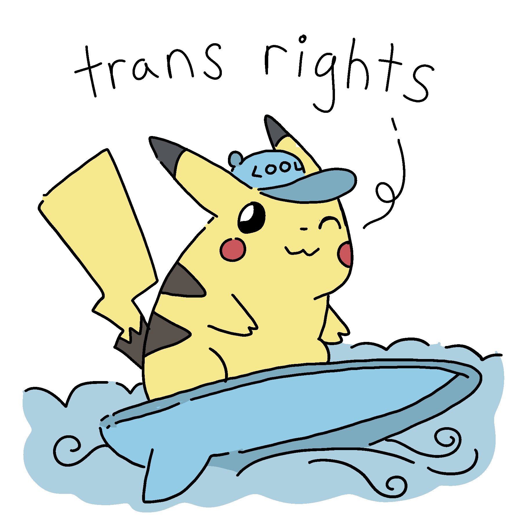 TinPot64 art stuffs on X: PIKAMEE SAYS TRANS RIGHTS!!! #Pikart