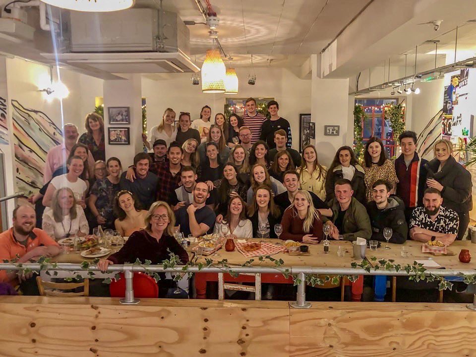 UoNPhysio's tweet photo. Class of 2019 Leavers meal 🍕🍕 https://t.co/BOmZ882DjL