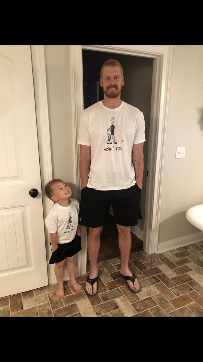 AmandaMasthay's tweet photo. @TimMasthay and Pax have the ultimate bromance..... and now have shirts to prove it! 😍 #brosforever #bestdadever https://t.co/I0PU8yzuYy