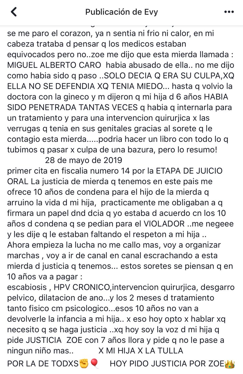 beelualeman's tweet photo. POR FAVOR les pido que se tomen el tiempo de leer y ayudemos por favor a esta madre desesperada a visibilizar este caso, que llegue a todos los canales y que le den perpetua a esta hdp https://t.co/6BMIm5qtJw