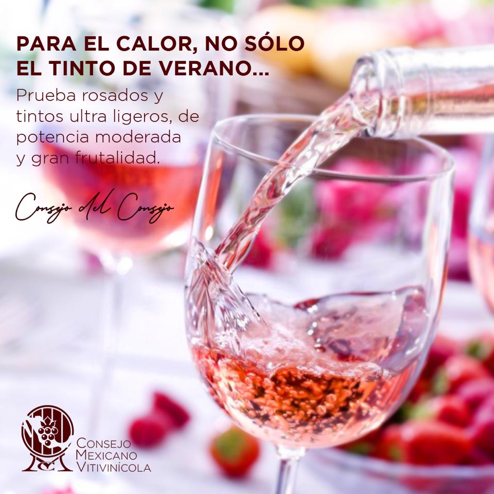 cmv_mx's tweet photo. Un vino rosado (te recomendamos enfriarlo a 10º) va ideal con el calor de estos días. ¡Disfrútalo! #ElConsejoDelConsejo https://t.co/qMliRDzgEx