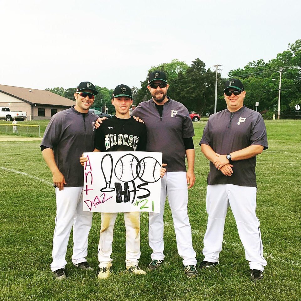Congratulations  Anthony Diaz on recording your 100th career hit today. Incredible achievement! <a href="/thecateyeprsd/">THE CAT EYE</a> <a href="/CatAthletics/">Pinelands Athletics</a> <a href="/Matt_Manley/">Matt Manley</a> @ShoreSportsNet