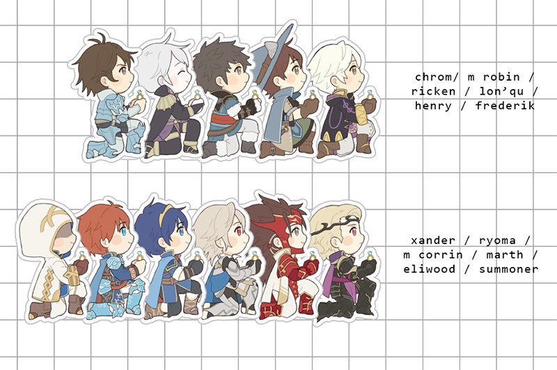 [FE STANDEE REQUEST THREAD]
since I have to send my next order for these very soon, I thought I'd ask who you guys would like to see? new characters to be sold at a-kon and AX!! 