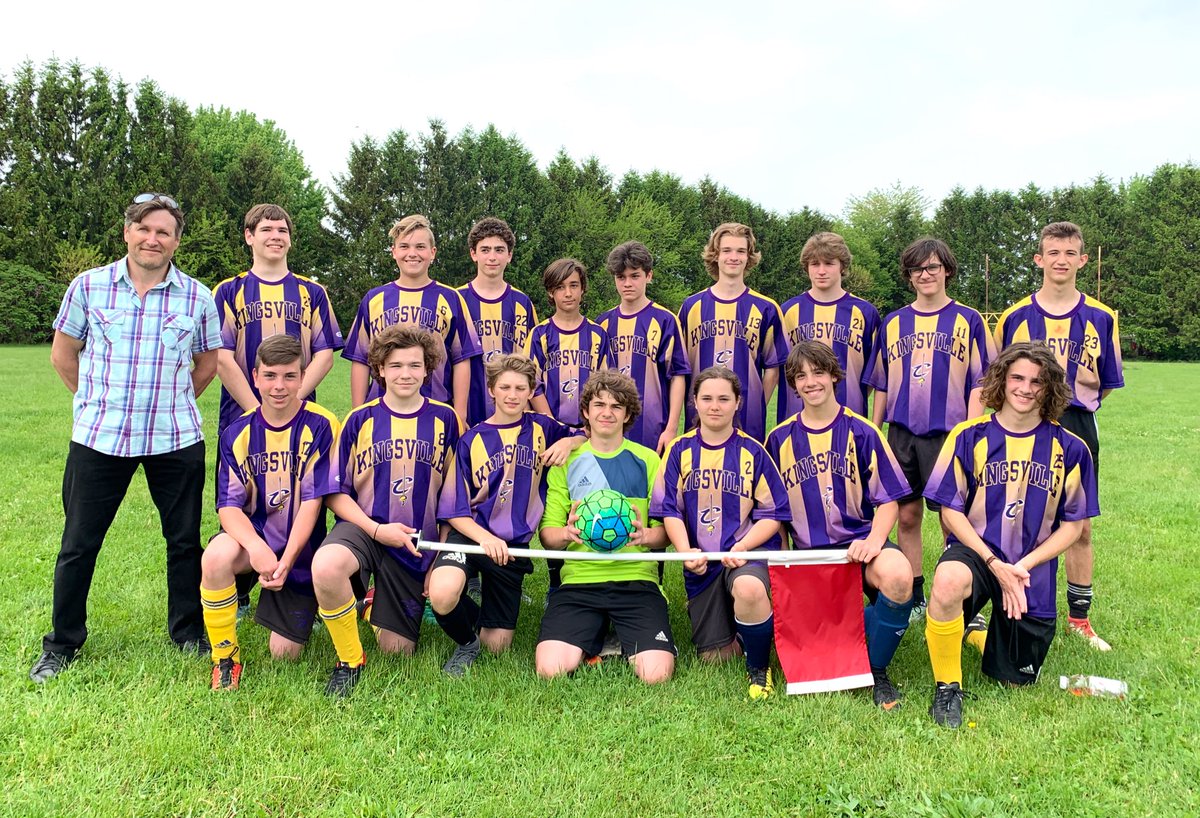 mrsbragasclass's tweet photo. Congrats to the Jr Cavs soccer for advancing on to the semifinals! Huge thank you to  Mr. Jakobszen for being an amazing coach and for giving these boys the opportunity to play! Best of luck as you face Holy Name on Monday! @KDHSNews https://t.co/pG7Loabbf6