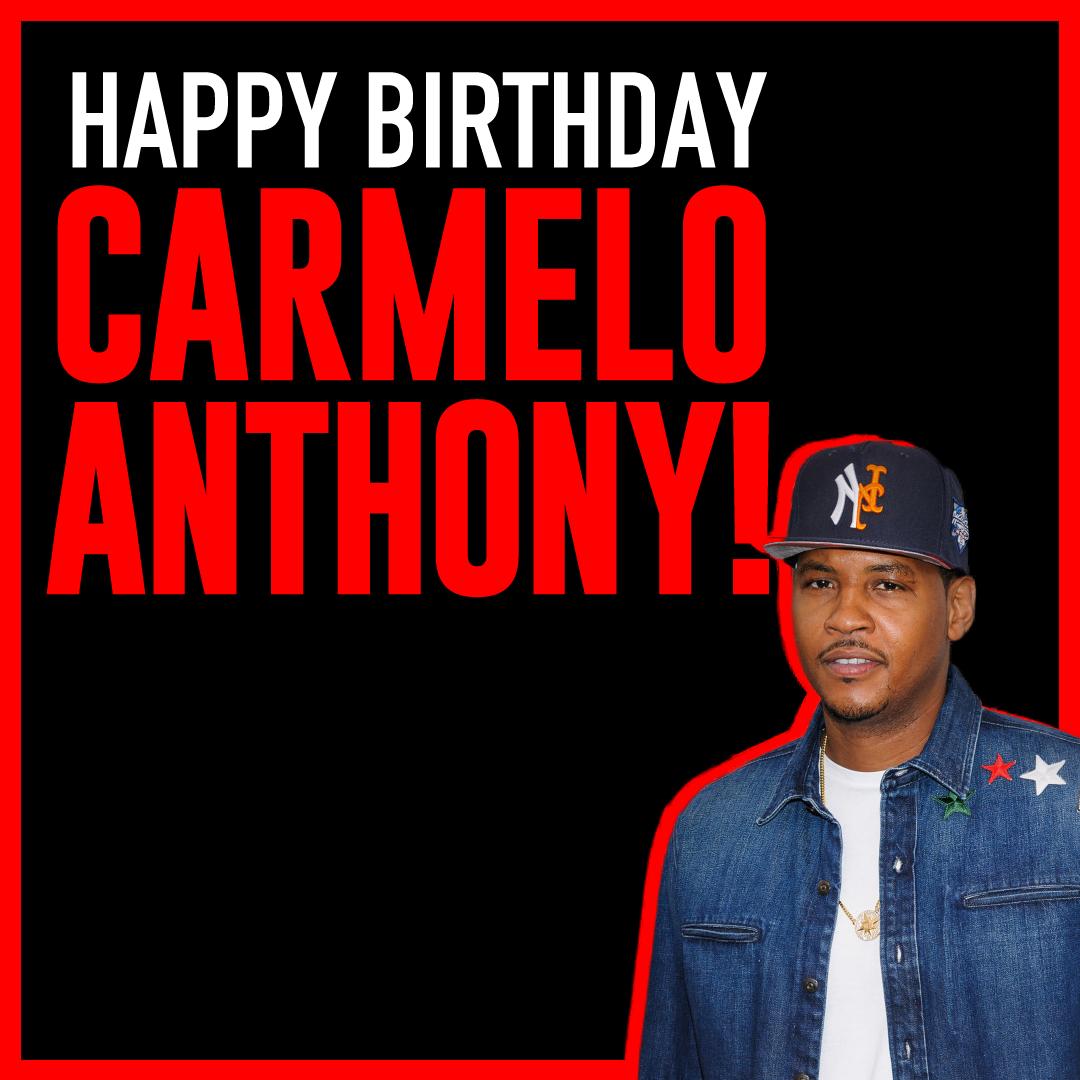 Happy Birthday to Carmelo Anthony. The baller is 35 years old today. 