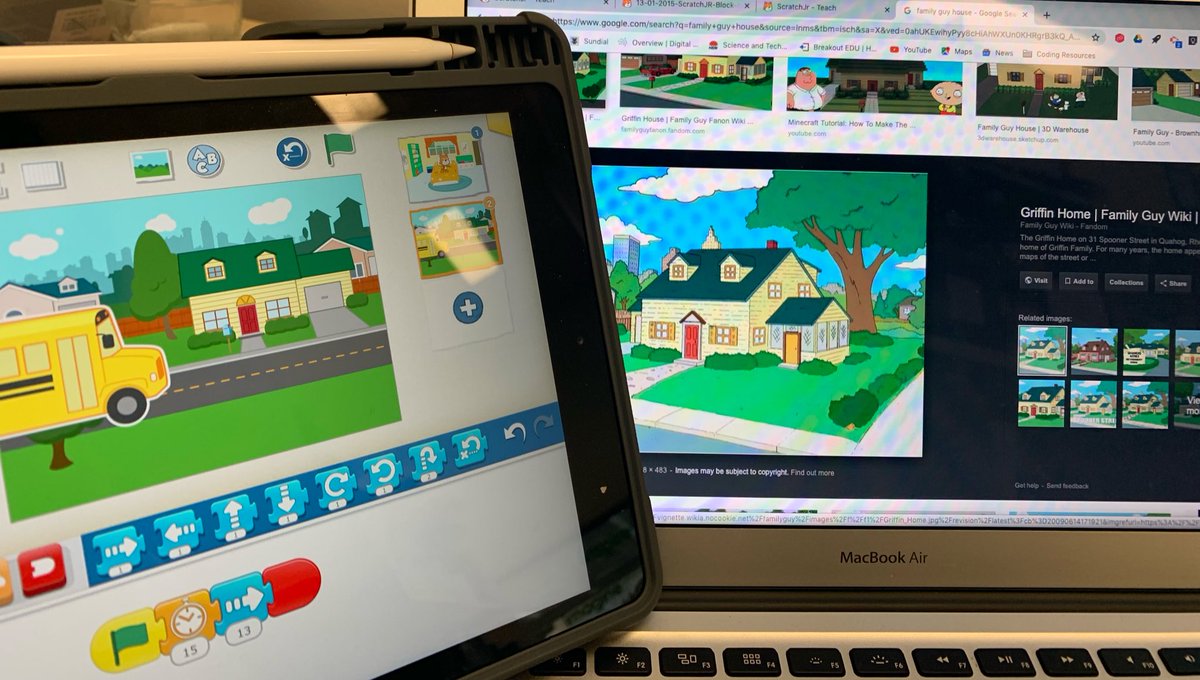 Just doing a bit of coding in <a href="/ScratchJr/">ScratchJr</a> and spotted a somewhat familiar house! Is that you in there <a href="/FamilyGuyonFOX/">Family Guy</a>? 🤔