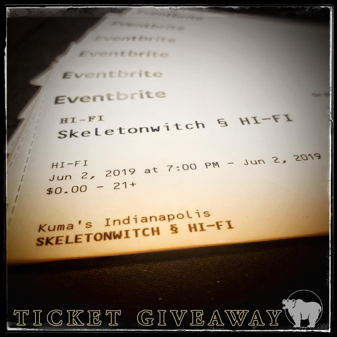 Kuma's Corner Indy (@kumasindy) on Twitter photo Yo.
We have tickets to give away FO' FREE.
.
All you gotta do is order a burger or sandwich (or burger sandwich) and upgrade your side to our half Mac & Cheese, and we will give you a pair of tickets to see <a href="/Skeletonwitch/">Skeletonwitch</a> on Sunday June 2nd <a href="/thehifiindy/">HI-FI | HI-FI Annex</a>
#🍔 #ticketgiveaway Yo.
We have tickets to give away FO' FREE.
.
All you gotta do is order a burger or sandwich (or burger sandwich) and upgrade your side to our half Mac & Cheese, and we will give you a pair of tickets to see <a href="/Skeletonwitch/">Skeletonwitch</a> on Sunday June 2nd <a href="/thehifiindy/">HI-FI | HI-FI Annex</a>
#🍔 #ticketgiveaway
