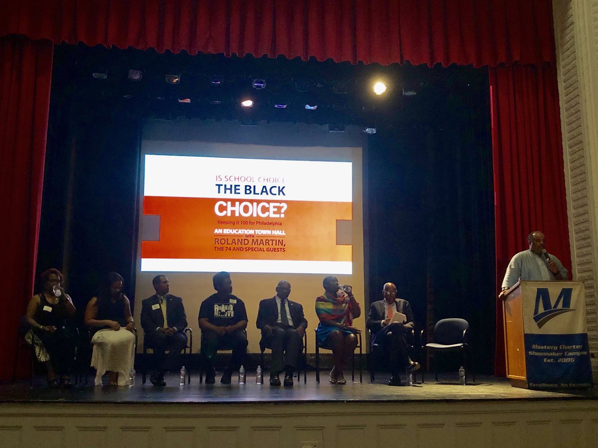 PACharters2023's tweet photo. We are with @The74 and a great panel of speakers discussing school choice in Philadelphia. @PhillyCharters @ExcelSchoolsPA @Liberty4pa @MasteryCharter https://t.co/cRNzFzuEwb