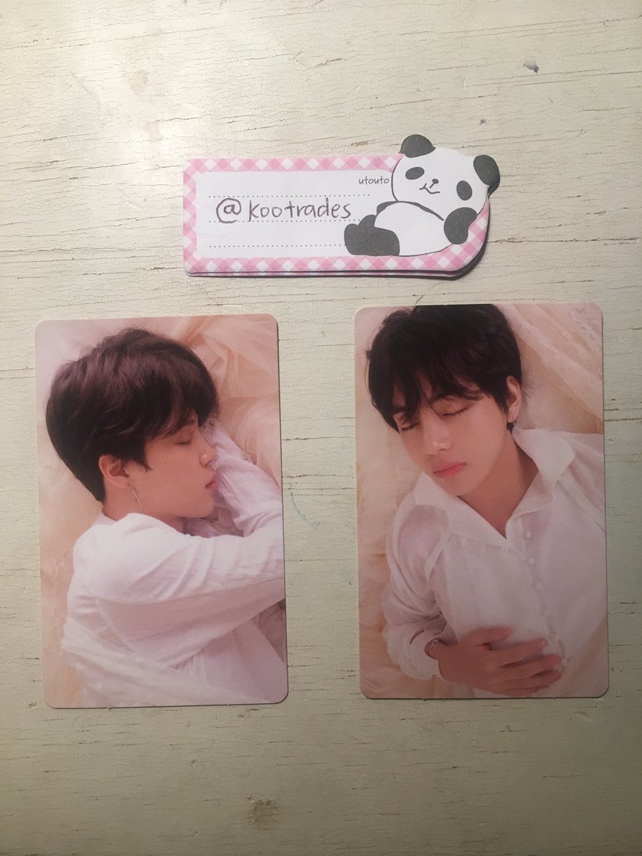 kootrades's tweet photo. 《 WTT 》
❥ album: LY Tear U Ver.
❥ have: tae + jimin
❥ want: jungkook equivalent ✦
❥ location: Canada 🇨🇦
❥ WWT: preferably CAN or US but dm me!!
{ @BTSTradingPC @BTS_TradingCA @tradkpop @kpopthriftshop @kpopswapndrop #btstrade #btstrading #btstradingpc } https://t.co/LqA3iTxhaO